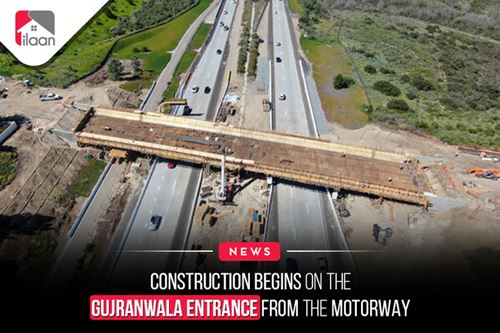 Construction Begins on The  Gujranwala Entrance from the  Motorway