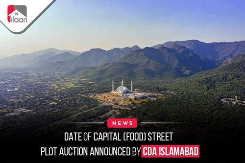 Date of Capital (food) Street plot  auction announced by CDA  Islamabad