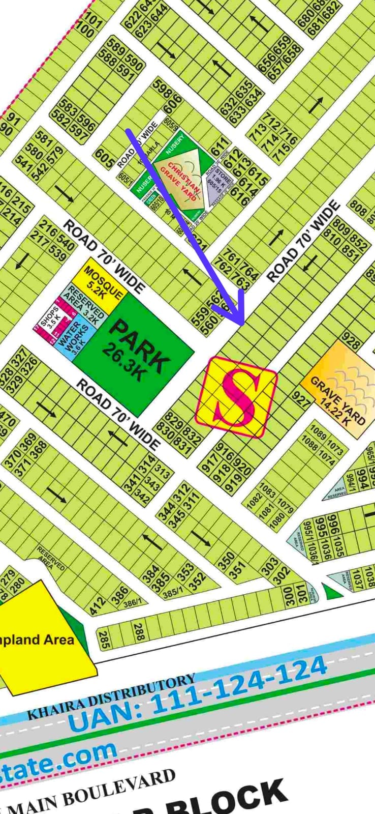 1 Kanal Plot (Plot no 820) for Sale in Block S, Phase 8, DHA Lahore