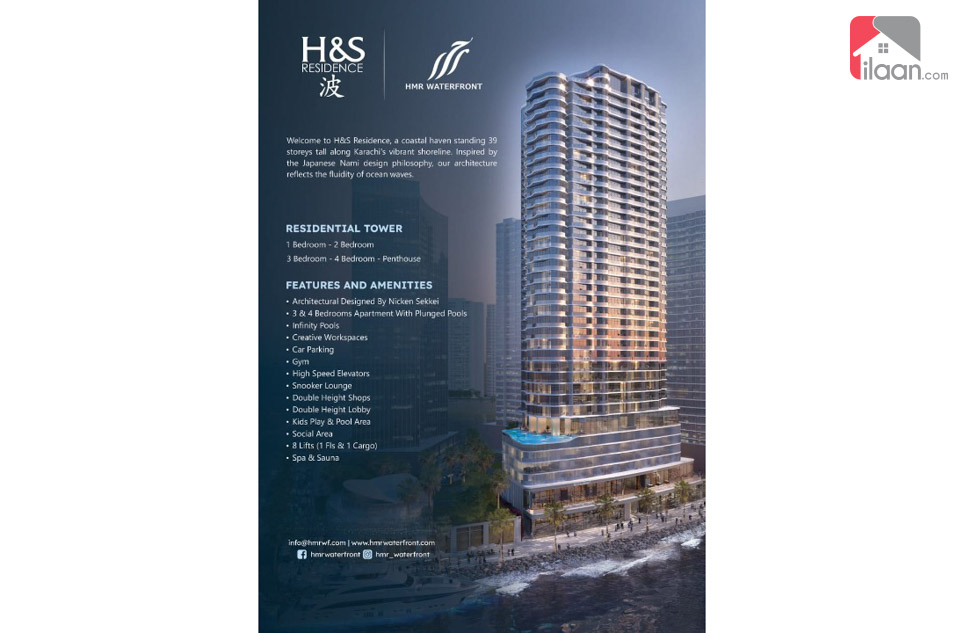 Penthouse for Sale in Saima Marina Residence, HMR Waterfornt, Phase 8, DHA Karachi