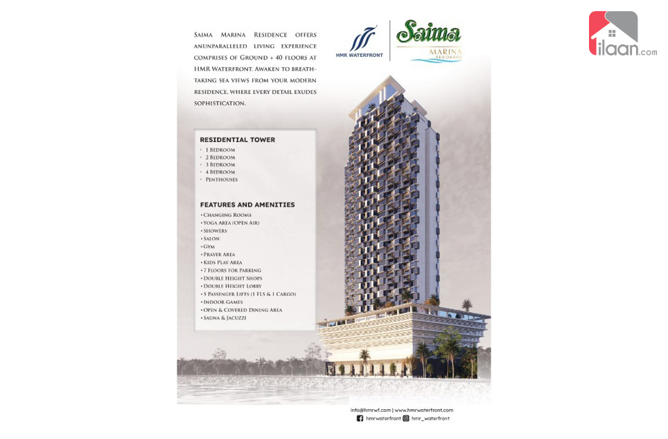Penthouse for Sale in Saima Marina Residence, HMR Waterfornt, Phase 8, DHA Karachi