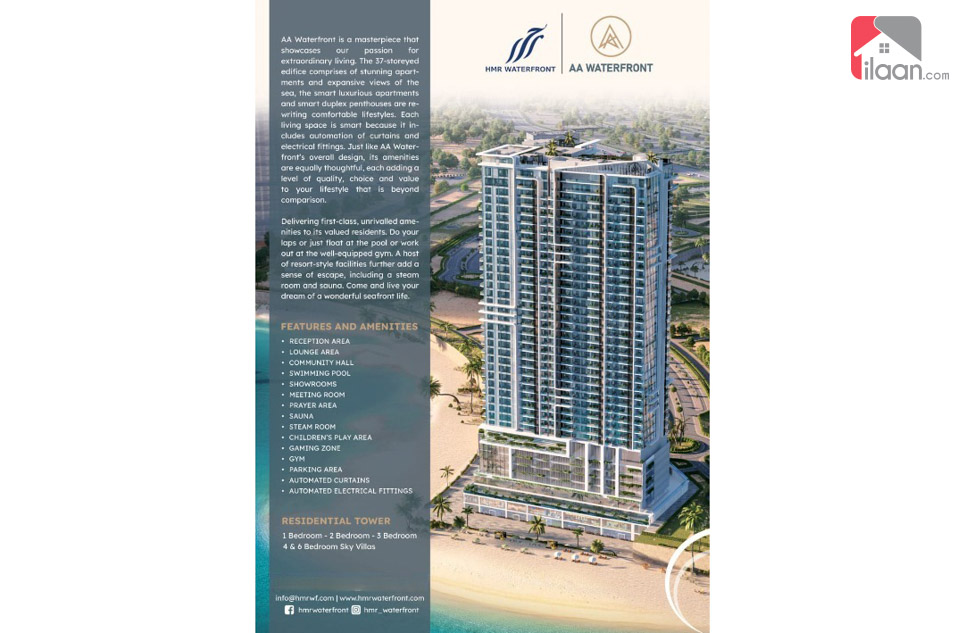 Penthouse for Sale in Saima Marina Residence, HMR Waterfornt, Phase 8, DHA Karachi