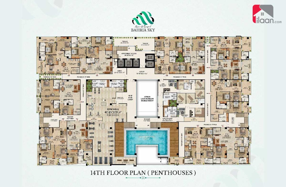 2 Bed Apartment for Sale in Bahria Sky Mall & Residency, Bahria Orchard, Lahore