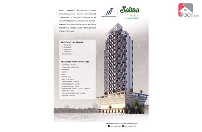 1 Bed Apartment for Sale in Saima Tower, HMR Waterfornt, Phase 8, DHA Karachi